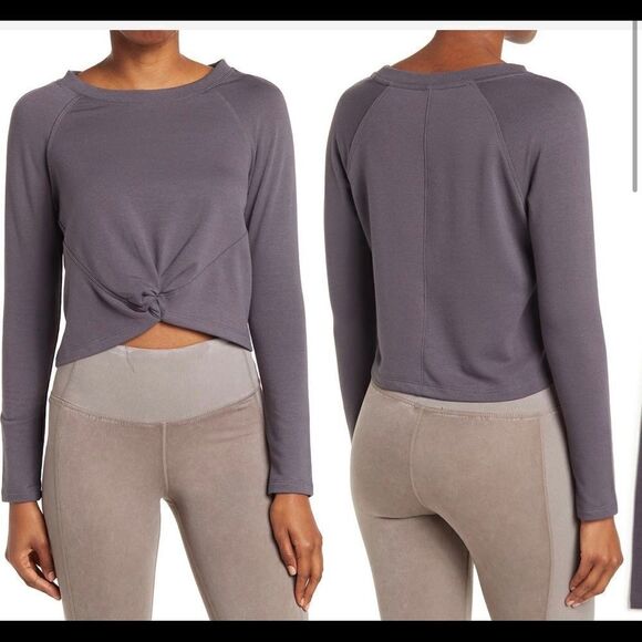 NWT 90’Degree By Reflex, Yoga, Workout, Casual High/Low Top, Twist Tie Front - Picture 6 of 6